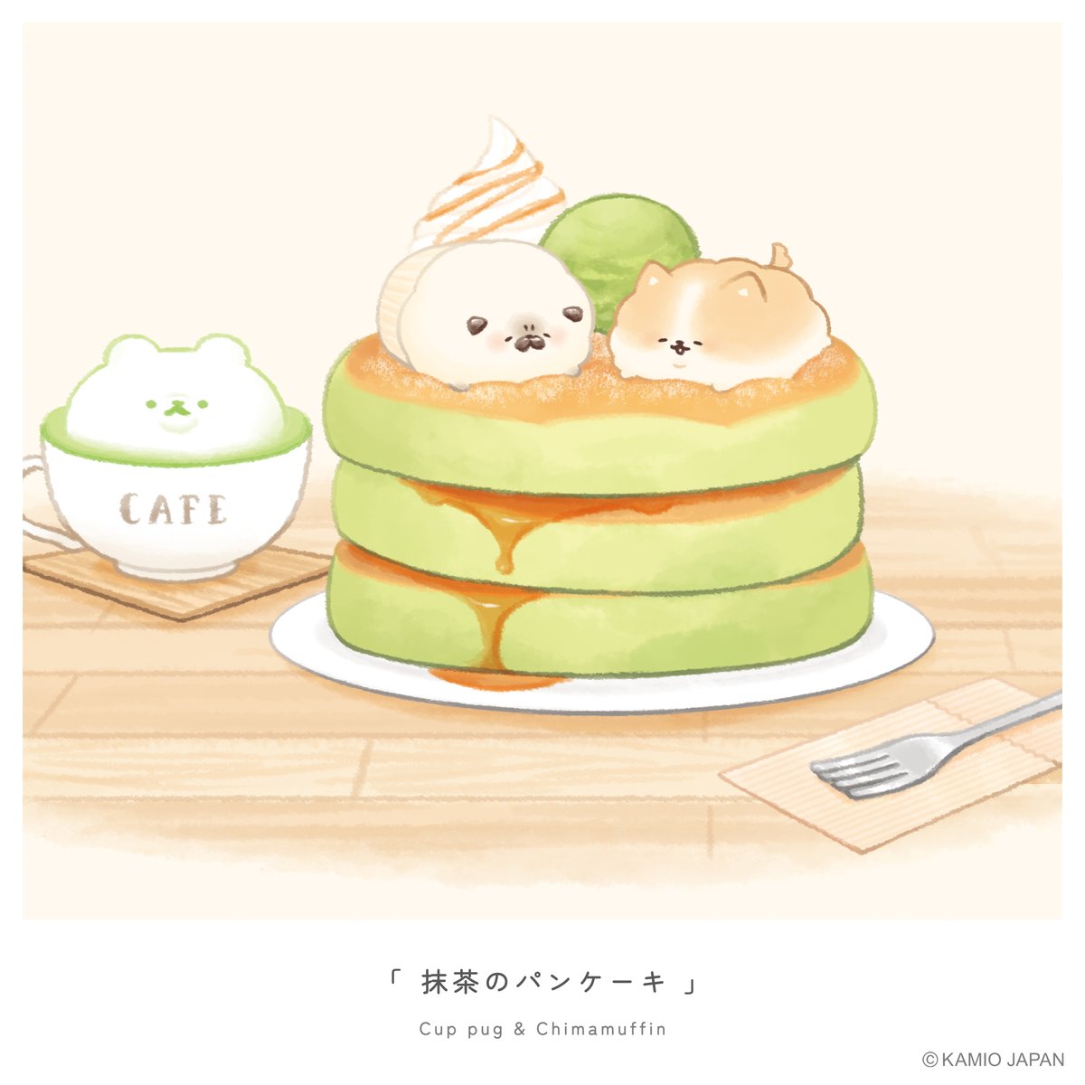 抹茶のパンケーキ🥞🍴