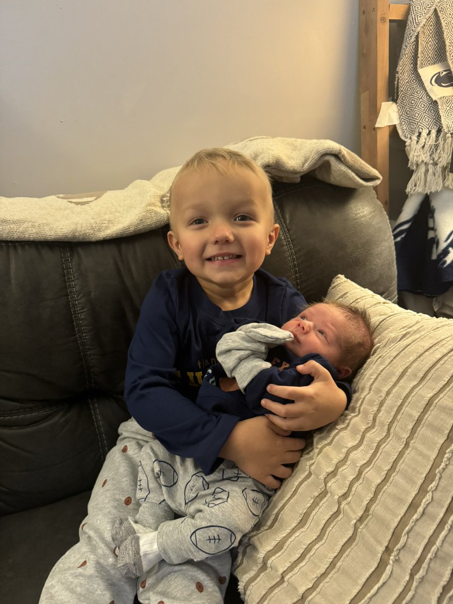 mitchapoluzza's tweet photo. My boys! I can bitch about sports and shoot my opinions out like it matters. But at the end of the day my family is all that matters. Everything I do is for you 2 and your mother. Love yall @kaelynbesecker https://t.co/yIhBtllxgJ