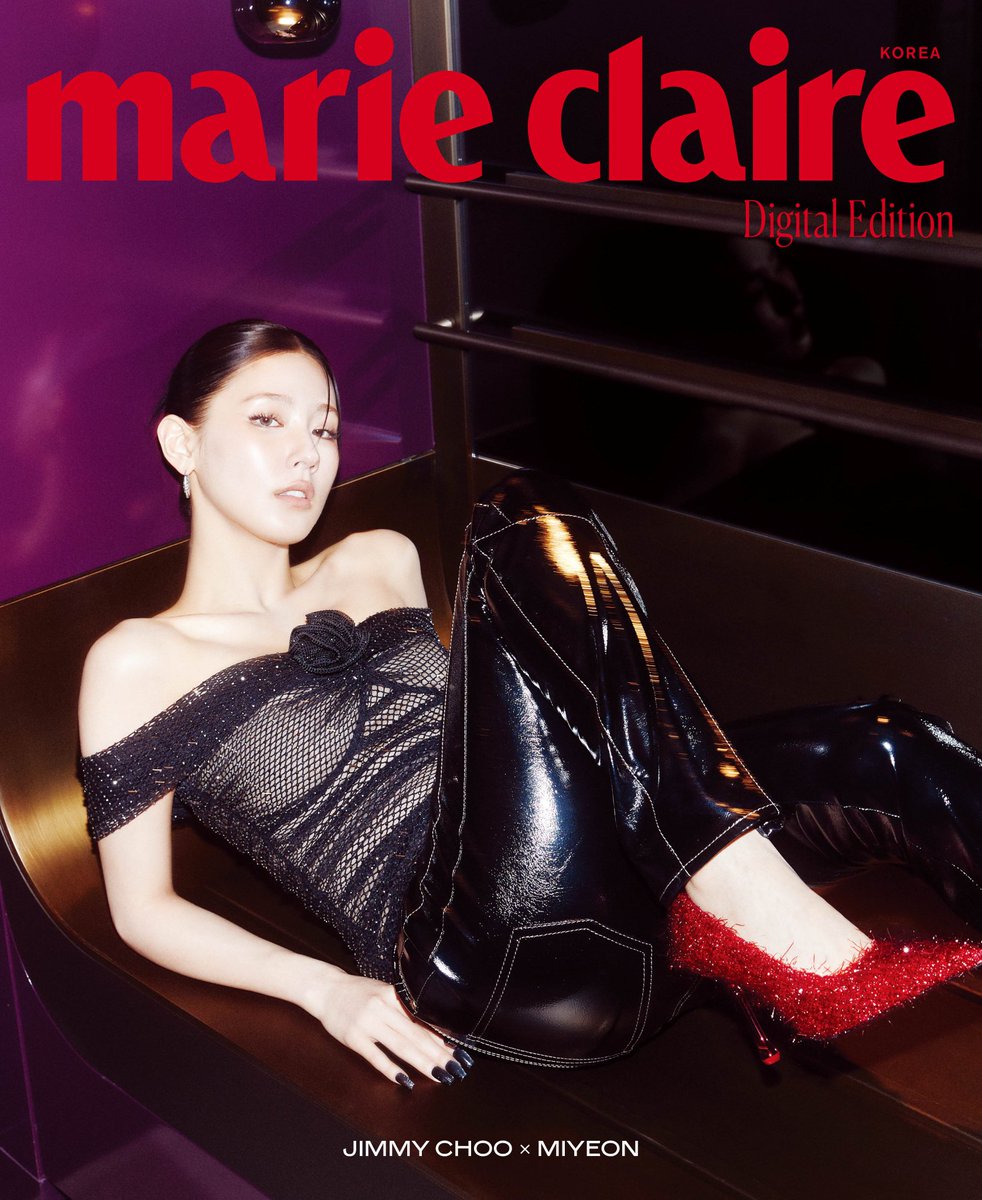 idlecharts's tweet image. MIYEON x Jimmy Choo for Marie Claire Korea

#GIDLE #여자아이들