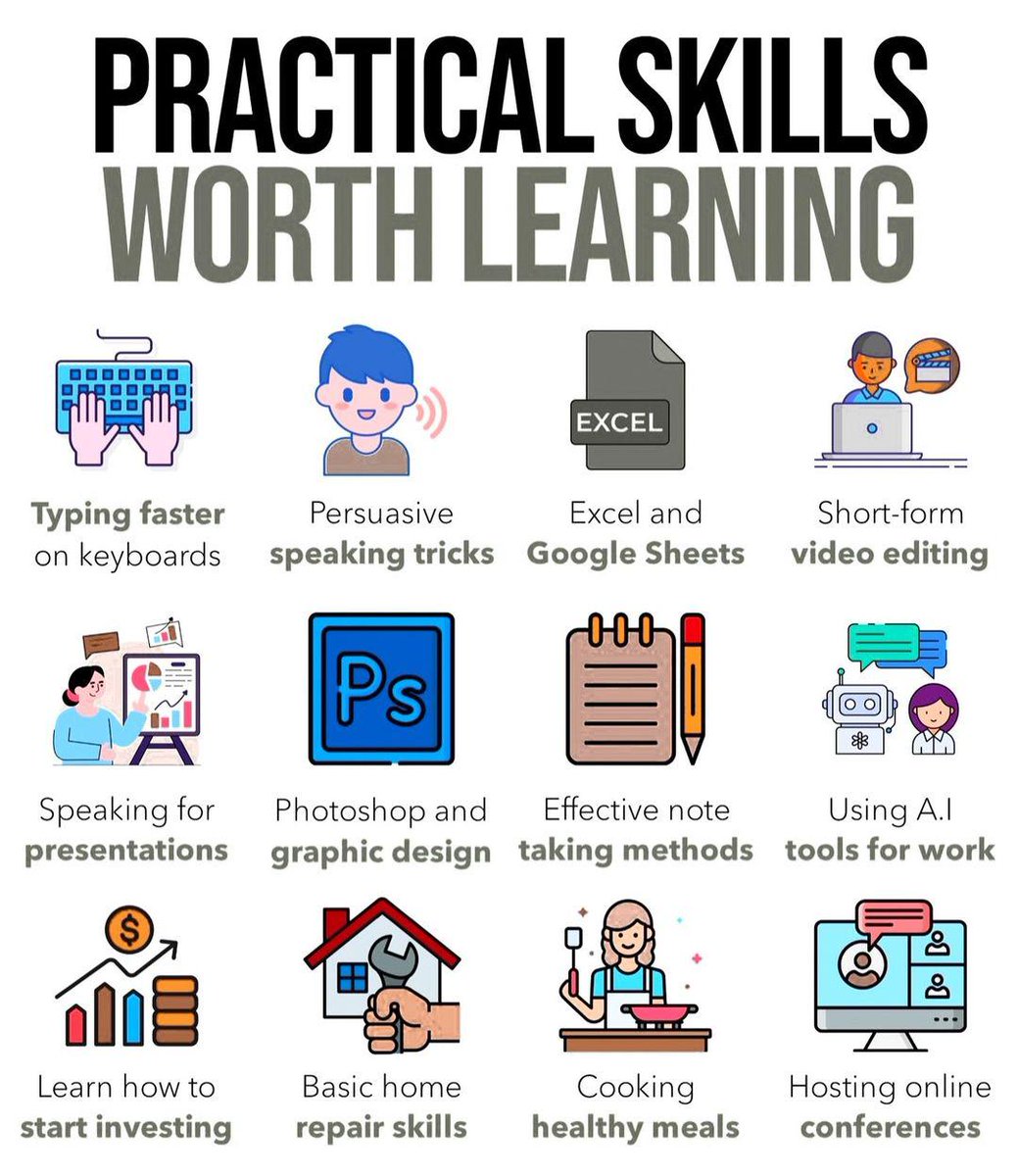 famiabd2012's tweet photo. Level up your life with these practical skills!  #LearnAndGrow https://t.co/0rcw2o3yfa