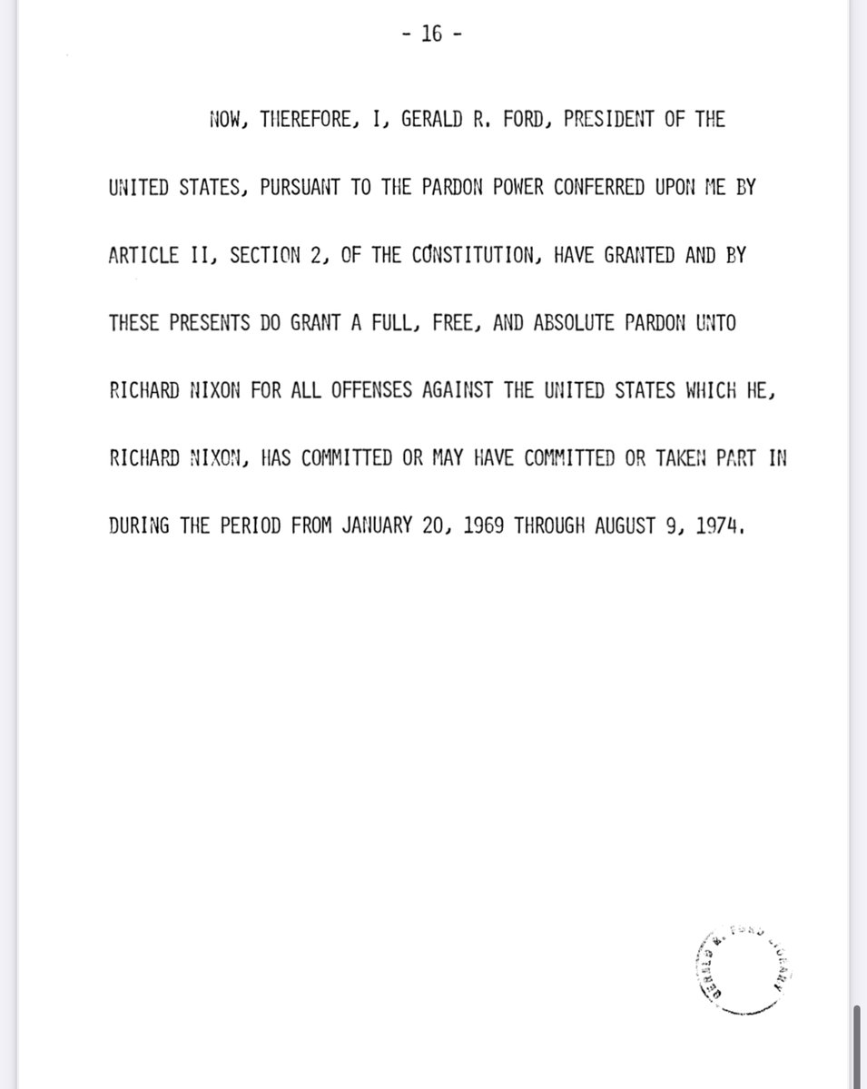 seanmdav's tweet image. Joe Biden’s 11-year blanket pardon of Hunter is even more expansive than the pardon Gerald Ford gave to Richard Nixon in the aftermath of the Watergate scandal.