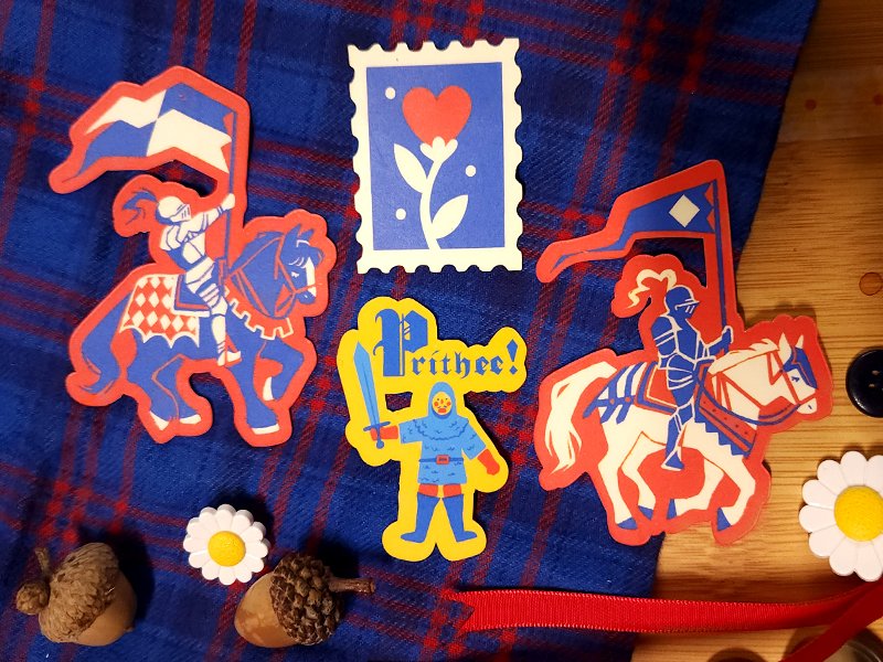 My newest stickers for the medieval winter girlies ⚔️