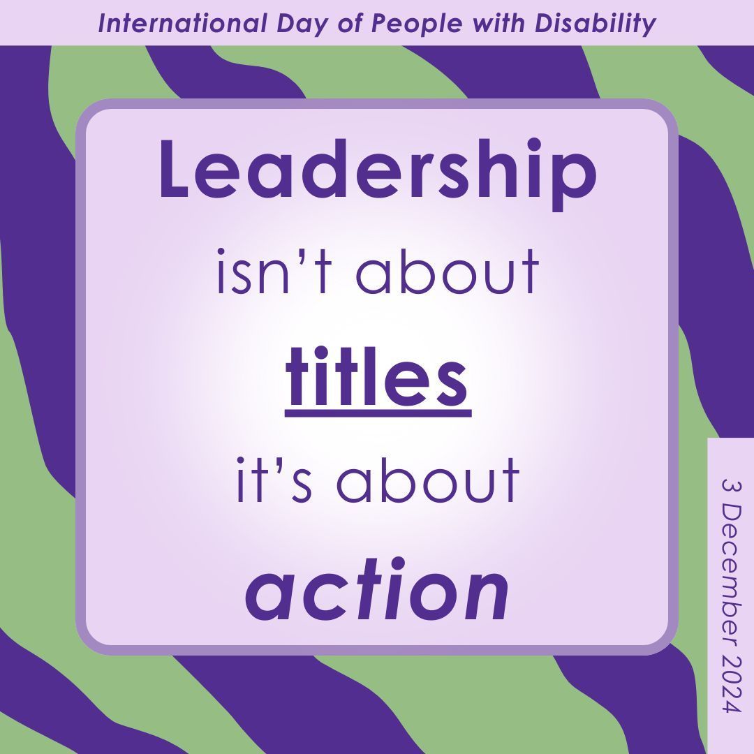 Leadership isn’t about titles—it’s about action. For me, it’s encouraging others to reach their full potential, whether that’s cheering them on in learning a skill or calling out ableist attitudes.
Read more: buff.ly/3kBYyTB 
#IDPwD #YouthLeadership #DisabilityRights
