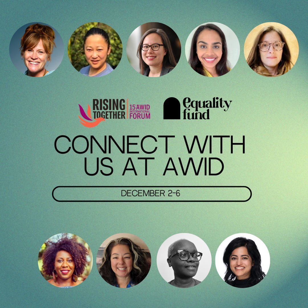 Equality Fund is thrilled to be here at <a href="/AWID/">AWID</a>'s 2024 Forum in Bangkok alongside 2,000 feminist leaders. We’re eager to connect with grantee and bilateral partners and develop new collaborations and opportunities. 

#AWIDForum2024 #RisingTogether