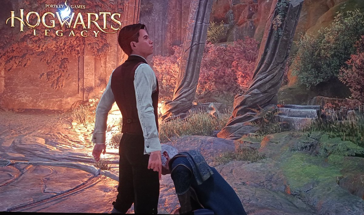 Pagesex69's tweet image. Turning Hogwarts Legacy gay!! See what Professor Fig did to our student!! A *big* lesson of life to both, i dare to say 👀

#HogwartsLegacy #gay