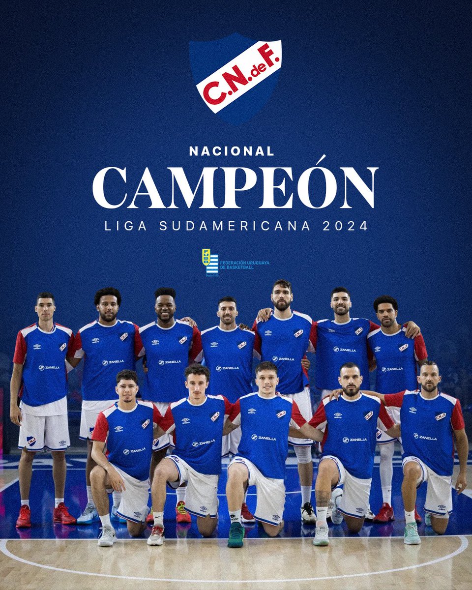 Liga Uruguaya de Básquetbol (@lub_uy) on Twitter photo 🏆 𝐂𝐀𝐌𝐏𝐄𝐎́𝐍
👏🏻 <a href="/CNdeFbasketball/">Nacional Basketball</a> logró el título de <a href="/LSbaloncesto/">Liga Sudamericana</a>. ¡Felicitaciones!
🤝<a href="/AntelDeTodos/">Antel</a>
#LaLiga🏀 🏆 𝐂𝐀𝐌𝐏𝐄𝐎́𝐍
👏🏻 <a href="/CNdeFbasketball/">Nacional Basketball</a> logró el título de <a href="/LSbaloncesto/">Liga Sudamericana</a>. ¡Felicitaciones!
🤝<a href="/AntelDeTodos/">Antel</a>
#LaLiga🏀