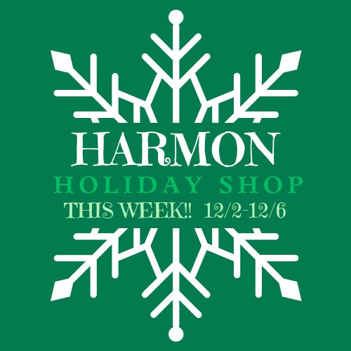 Cyber Monday...Who cares!!  We've got Harmon's Holiday Shop starting tomorrow and running through Friday, 12/6!!
Students may shop using cash or check!!