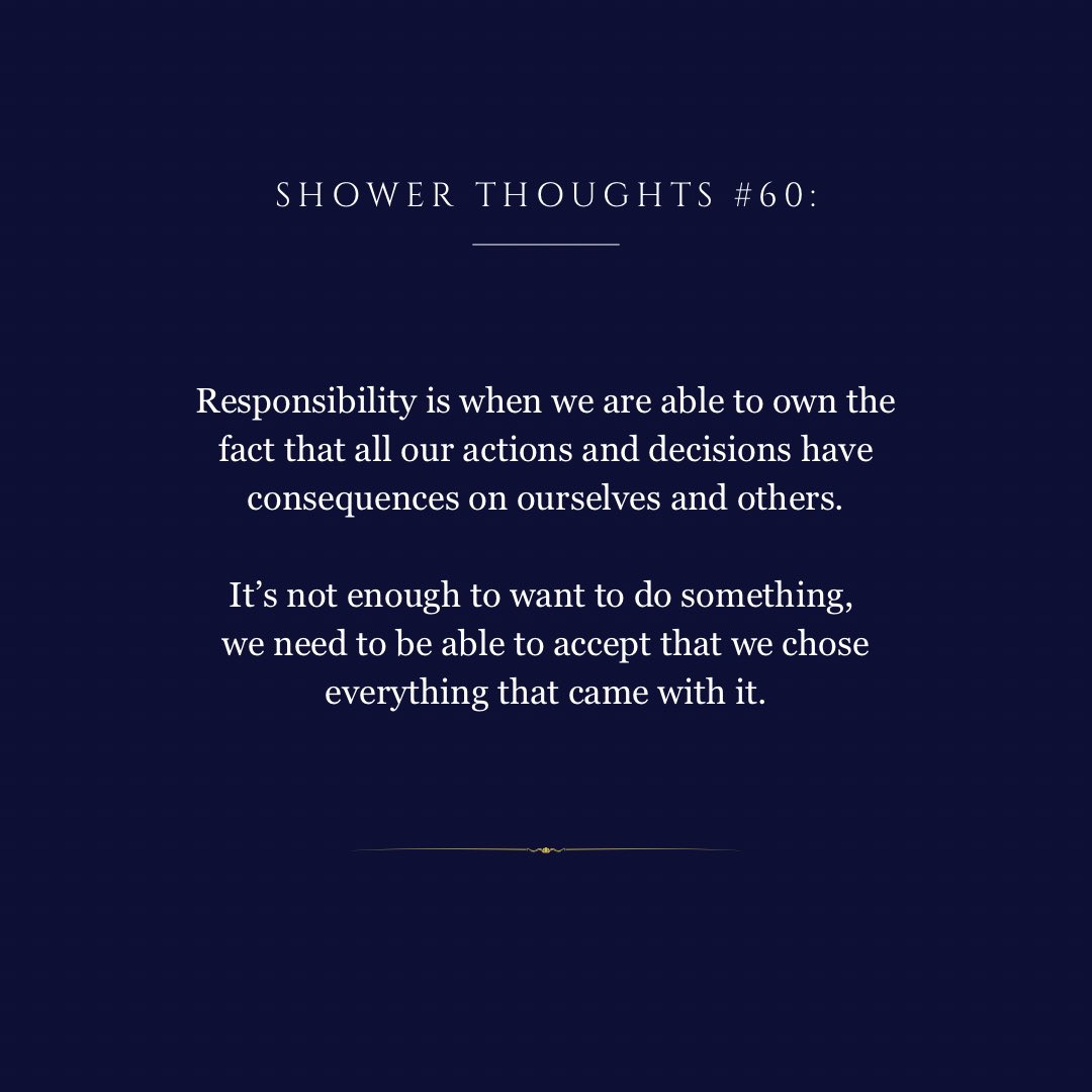 _malcolmlim's tweet photo. Responsibility; something that sets an adult and child apart, in my opinion.

How much responsibility we are willing to assume is the amount of power we will have over our lives. https://t.co/XA3v1FGQqV