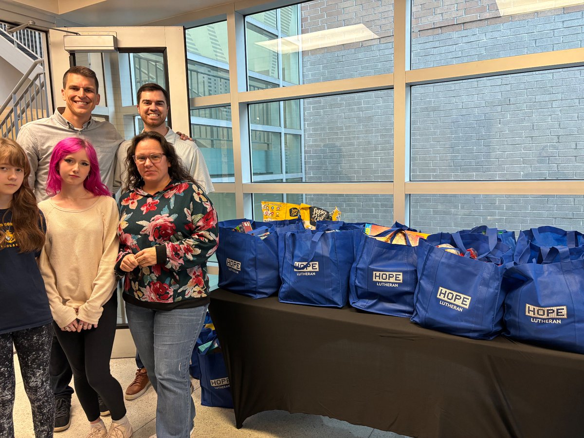 Thank you Hope Lutheran for providing  50 families @GLECPVA with food bundles for Thanksgiving break. @HISD_Wraparound