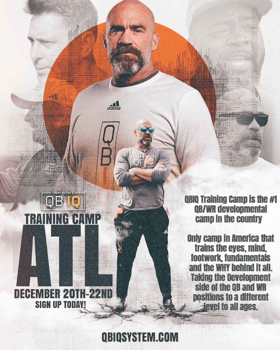 QBIQ Training Camp in Atlanta is almost here 🔥This is the #1 QB/WR development camp in the country. We are the only camp in the country that trains the eyes, mind and feet to maximize your potential on the field. Sign up today! #QBIQ

Link: qbiqsystem.com/qbiqcamp-2/