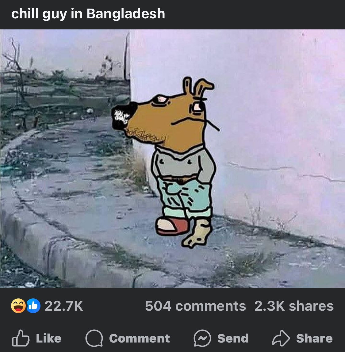 Hey #crofam retardguy is becoming a meme on Facebook haha 🤣 wonder which retardguy dev made that one