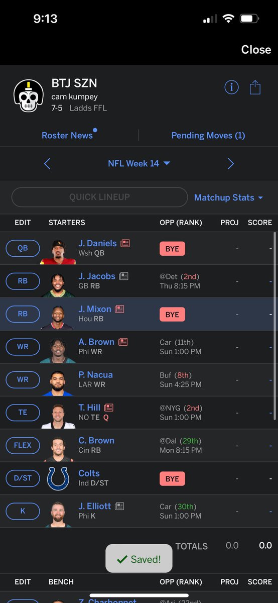 Lowlife_exe's tweet photo. imagine having this team and needing to win next week not to get knocked outta playoffs i deadass am never doing this shit again https://t.co/MQhbJi31Xe