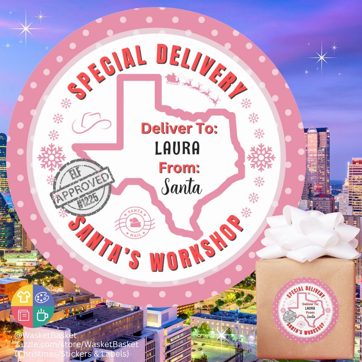 WasketBasket247's tweet photo. 🌞Texas #Texas 🌞
Special Delivery from Santa to Child
TEXAS kids #Christmas gift labels
Your kids will love these ♥️

👇Get them here👇
https://t.co/KroVg2H8wh

#Christmas #ChristmasGiftIdeas #Dallas #Austin #Houston #giftideas #BlackFriday #BlackFridayDeals #WasketBasket https://t.co/ps6VDp7ZwV