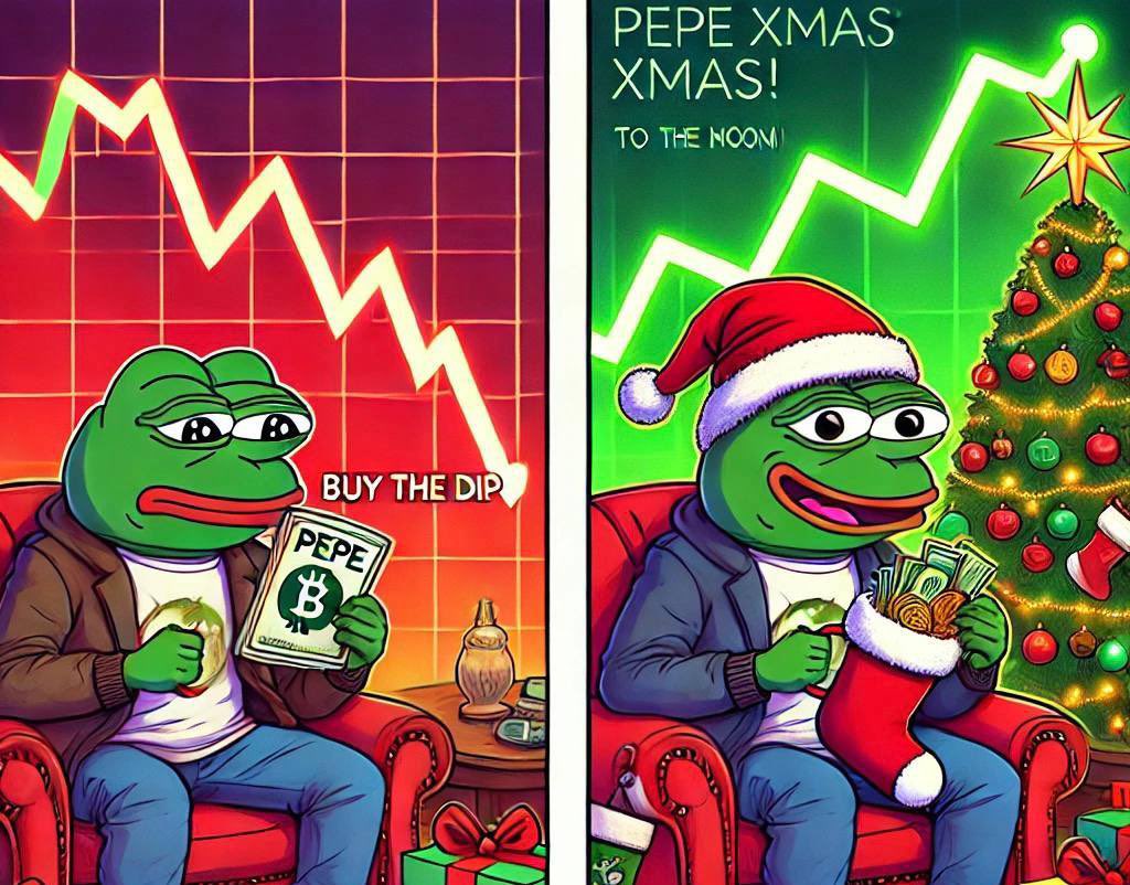 xmaspepecoinn's tweet photo. BUY THE DIP! https://t.co/jSy0qd4oAE