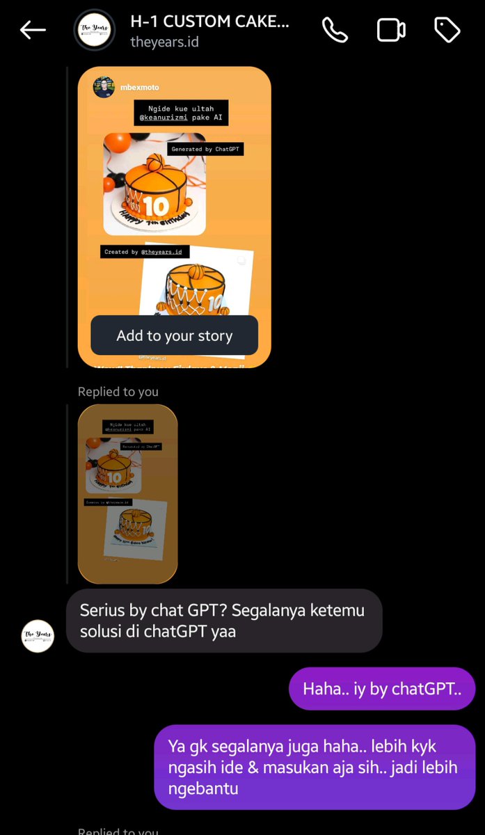 firdaus71's tweet photo. Pas ultah anak, ngide bikin generate image contoh kue pake #ChatGPT. Dan coba pesen ke temen yg kebetulan UMKM bikin cake ultah. Dan hasilnya wow!! https://t.co/TQN17zExGT