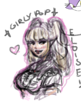 rosyalana's tweet photo. Lil Eloise doodle on the #Prancingmoogle canvas. https://t.co/wB9jZpVBmr