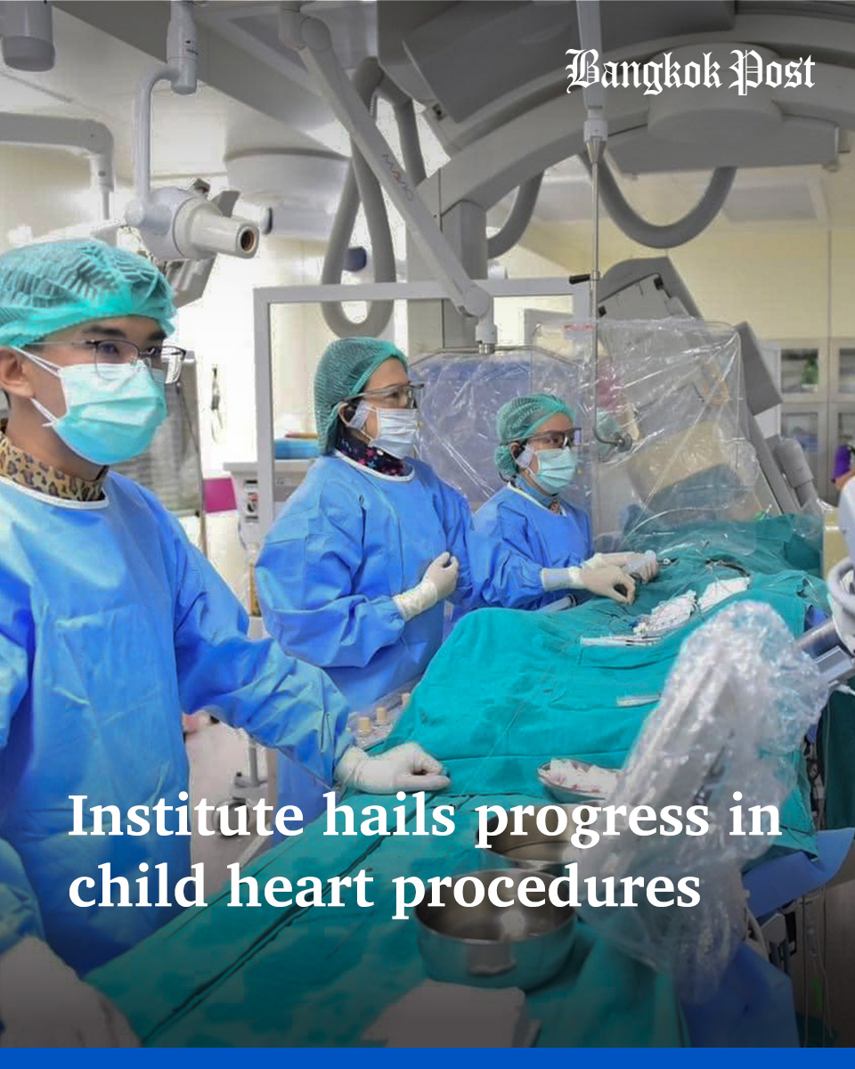 BangkokPostNews's tweet photo. About 4,000 babies are born with congenital heart disease each year, with 10% having severe heart disease needing urgent treatment, says the Department of Medical Services (DMS).

Listen to the story or get the full story in the 1st comment.

#childheart #healthcare #heartdisease #congenitalheartdisease #DMS #child #baby #newborns