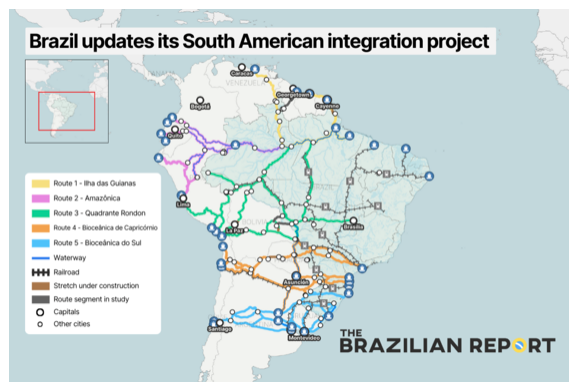 Oliver Stuenkel 🇧🇷 (@oliverstuenkel) on Twitter photo The Brazilian government wants to earmark BRL 4.5 billion (USD 771.9 million) in the 2025 federal budget for an ambitious infrastructure plan to integrate the country with the rest of South America — an increase from the BRL 4 billion allocated this year
via <a href="/BrazilianReport/">The Brazilian Report</a> The Brazilian government wants to earmark BRL 4.5 billion (USD 771.9 million) in the 2025 federal budget for an ambitious infrastructure plan to integrate the country with the rest of South America — an increase from the BRL 4 billion allocated this year
via <a href="/BrazilianReport/">The Brazilian Report</a>