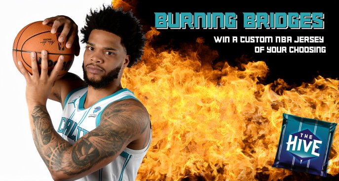 THE HIVE Presents the BURNING BRIDGES EVENT:

Burn Miles Bridges <a href="/NBATopShot/">NBA Top Shot</a> moments for a chance to win an NBA jersey of your choice!

You choose the TEAM/NAME/NUMBER and we will ship anywhere in the world!
