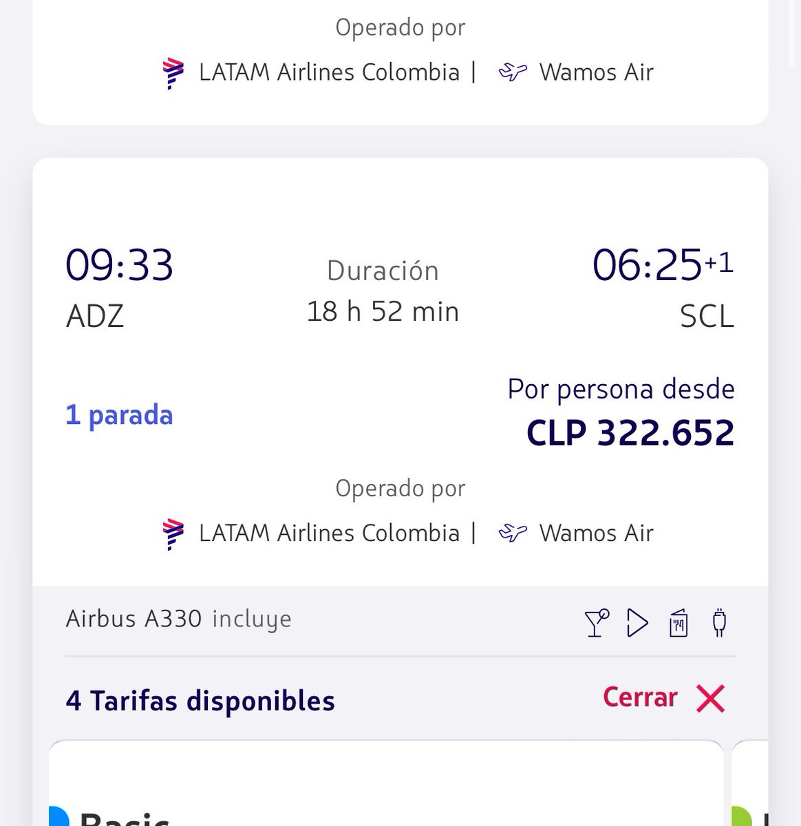 msanchezfco's tweet photo. @LATAM_CHI por error de la pagina no pude comprar un pasaje y al volver a intentar suben el precio en 30mil. Justamente me había enviado una cotizacion, que gran estafa. 
@SKYAirline_CL @VuelaJetSMART @SERNAC https://t.co/mmKEuYYysS
