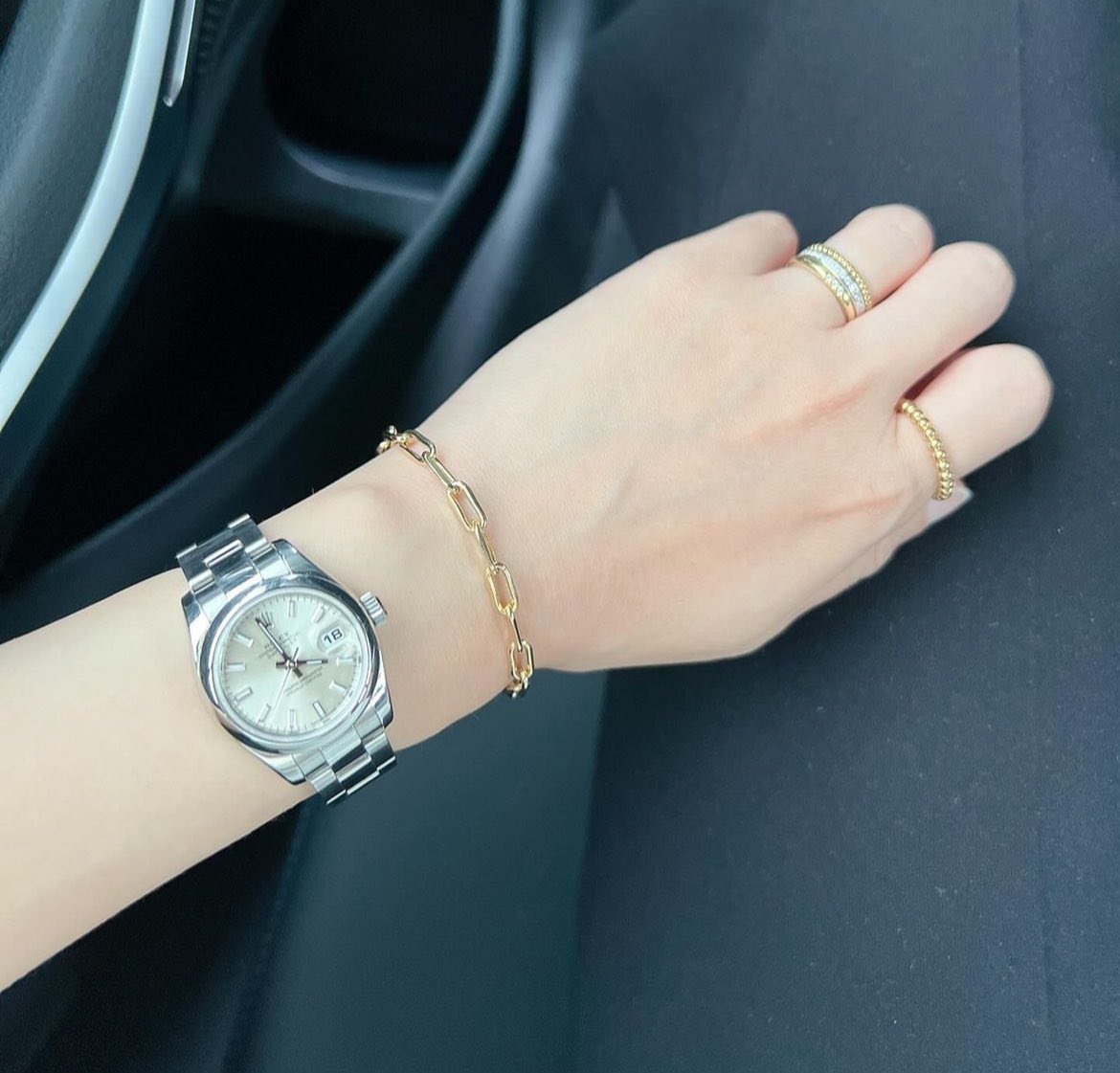 たくさんお問い合わせをいただくツツミのK18YGのチェーンブレスレット