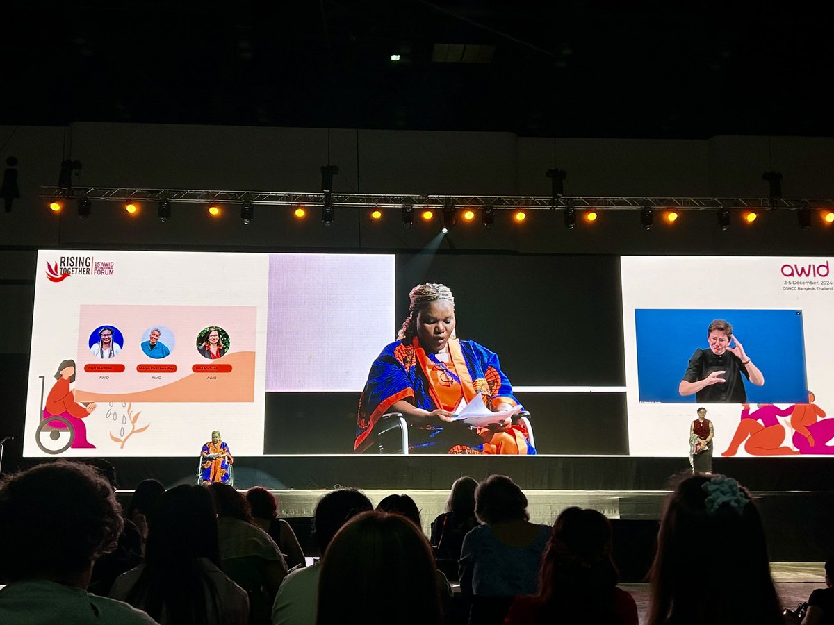 “accessibility isn’t a favour, it’s a commitment to justice• the amazing <a href="/FayeMacheke/">Faye Macheke</a> from <a href="/AWID/">AWID</a> opens the #AWIDForum2024 <a href="/ARROW_Women/">ARROW</a> in full force here!