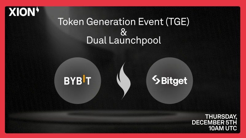 defibaby_1's tweet image. Finally we have a Date... December 5th, 10am UTC..!!! 

&quot;Believe in something&quot;

$XION Token Generation Event (TGE) will go live on #Bybit_Official &amp;amp; #BitgetGlobal Dual Launchpool..

Pre-Market is still trading at $10..!

GM GM Y&apos;all.