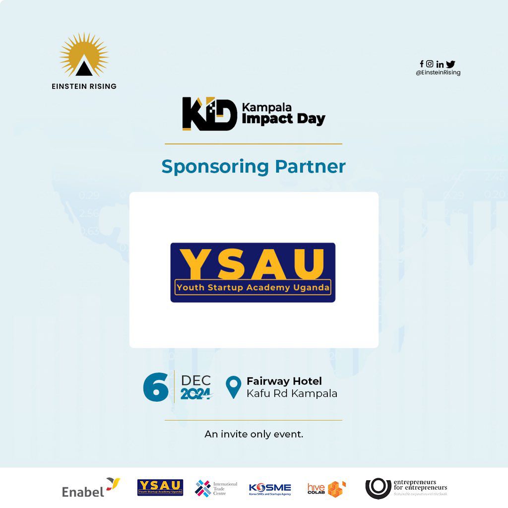 hivecolab's tweet photo. We are joining forces in partnership with @ITCnews , #KOSME & @EinsteinRising to amplify social #entrepreneurship!
Join us on Dec 6th, 2024 for the #KampalaImpactDay featuring startups from #YSAU
#YouthEmpowerment #Innovations https://t.co/PkyTsTePQG