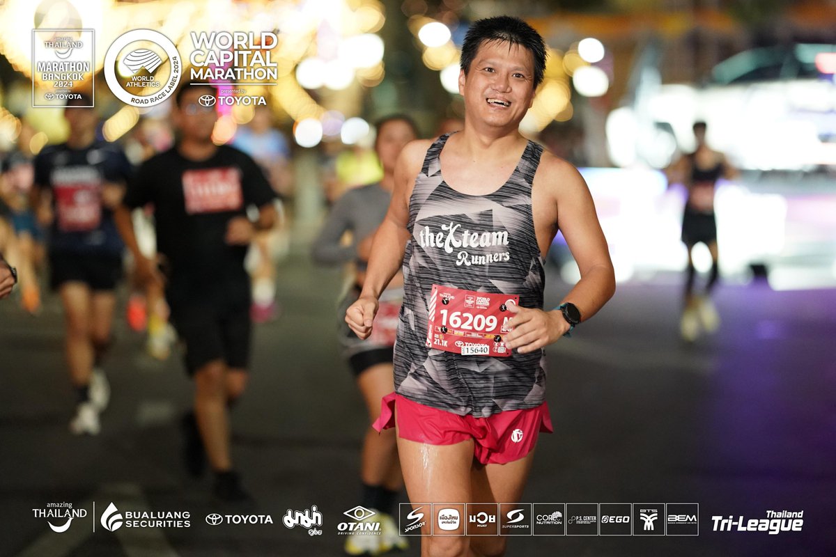 NinjaTooK's tweet photo. AMAZING THAILAND MARATHON BANGKOK 2024 presented by TOYOTA "วิ่งผ่าเมือง ปีที่ 7"
Result 🔺️ Finish Line ⏱️ วินาทีฟินิช
Gun time : 02:26:30 hrs.
Chip time : 02:39:52 hrs.
Watch time : 02:26:33 hrs. (ref. Garmin Fenix 6X)
Over All : 5093 / 12432
#ATMBKK #ATMBKK2024 https://t.co/RVoImIP1MB
