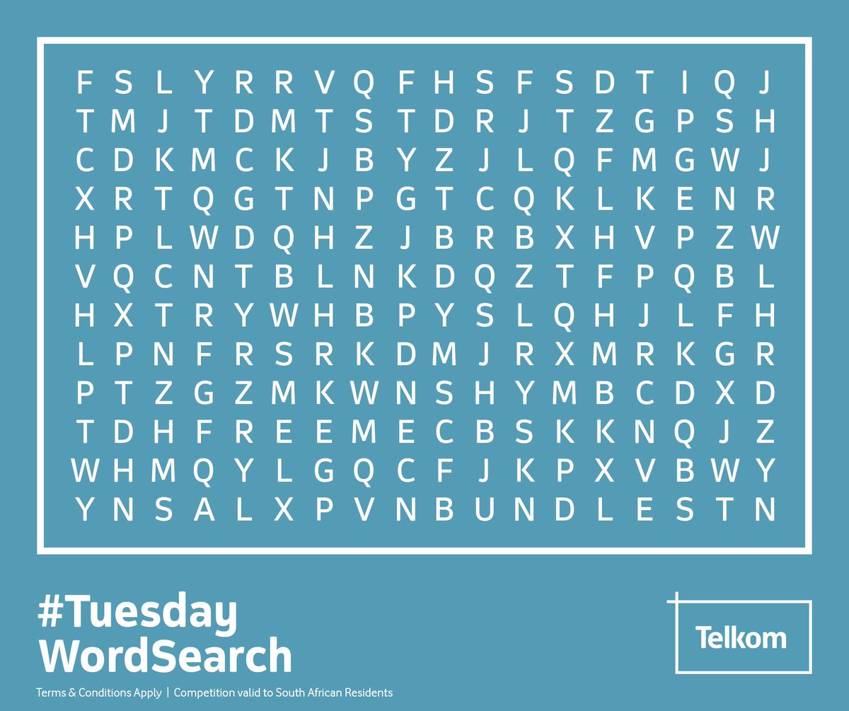 Competition time - give us the correct answer for a chance to win a share of Smartload funds #TuesdayWordSearch
