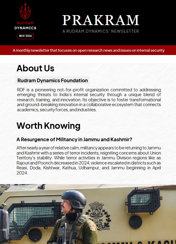 RudramDynamics's tweet image. Do not miss the highlight of Prakram -  the map that depicts @BSF_India deployment across borders of India.
Check our website or social media handles for more details. 
@konarkrai @Arun_Golaya @kartha_tara @IITMPravartak @gnluofficial 
#KnowOurForces #Prakram #Rudram