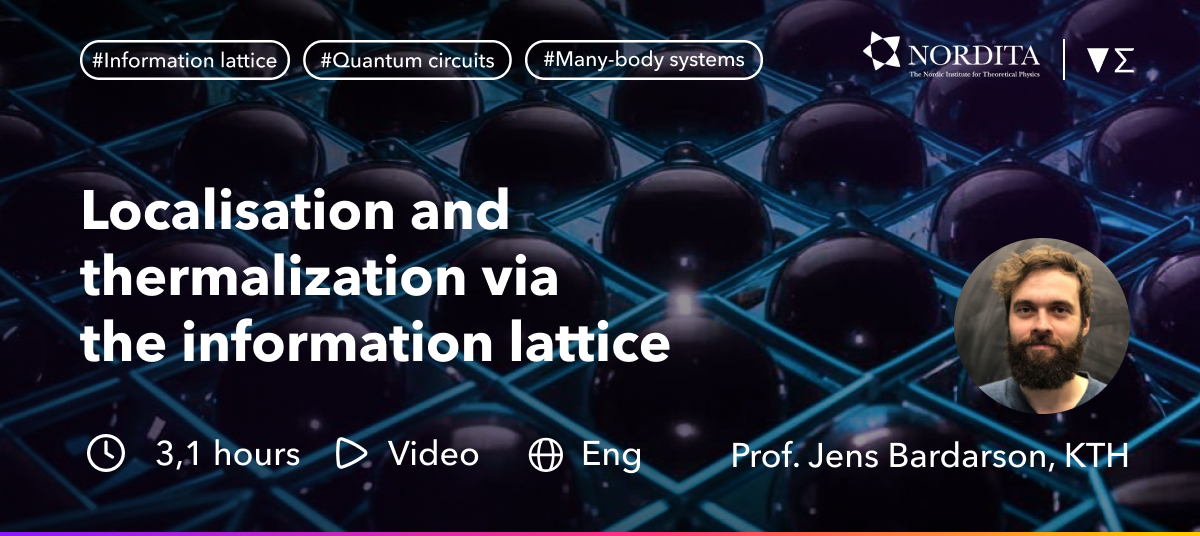Enabla (@enablateam) on Twitter photo Prof. Jens Bardarson (<a href="/KTHuniversity/">KTH Royal Institute of Technology</a>) introduces the idea of the information lattice to analyze quantum dynamics, phases, and transitions in static quantum many-body systems and quantum circuits. Watch & discuss the
#OpenAccess <a href="/NorditaSweden/">Nordita</a> lecture at enabla.com/pub/1116/about🔥 Prof. Jens Bardarson (<a href="/KTHuniversity/">KTH Royal Institute of Technology</a>) introduces the idea of the information lattice to analyze quantum dynamics, phases, and transitions in static quantum many-body systems and quantum circuits. Watch & discuss the
#OpenAccess <a href="/NorditaSweden/">Nordita</a> lecture at enabla.com/pub/1116/about🔥