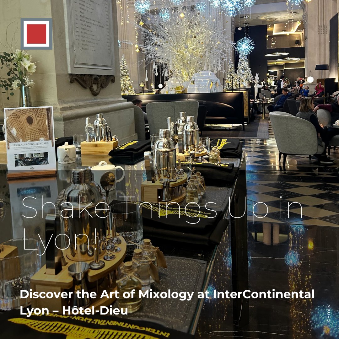 Decouvertes_DMC's tweet photo. ๐ธ Mix, Shake & Sip! ๐ธ
Unleash your inner mixologist at InterContinental Lyon โ Hรดtel-Dieu's Cocktail Class. Learn the secrets to crafting perfect cocktails in a luxurious setting.
๐ฉ Book now at reservation@decouvertes.fr
#CocktailClass #MixologyMagic #LuxuryExperience https://t.co/yQ6lg0TSc7