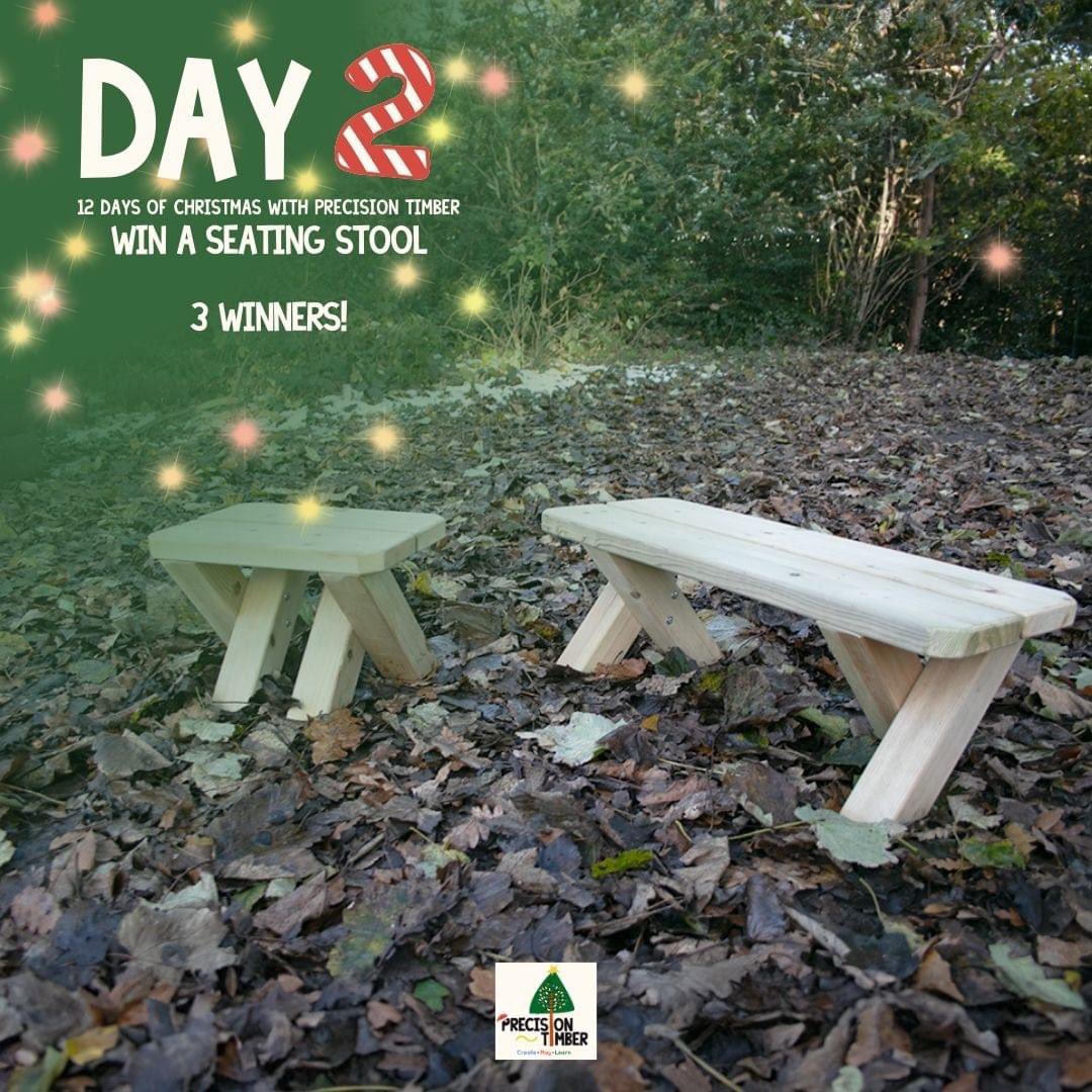 PrecisionTimber's tweet photo. 🌟 On the 2rd day of Christmas, Precision Timber gave to you…

A Children's Seating Stool! 🪑

That’s right! We’re giving away seating stools—perfect for any outdoor setting! BUT not just one winner, for this one we have three winners! So that means more chance of winning!

Simply like, repost/share and tag three people below to enter! Winners announced tomorrow at 1pm

For more entries, head over to our Instagram, Twiter and TikTok🌟