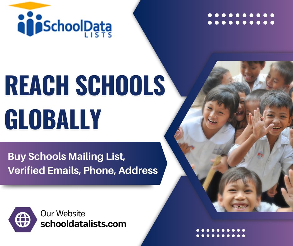 Schooldatalists's tweet image. Reach over 29000+ schools globally with our schools mailing list. 100% verified schools email list.
schooldatalists.com
#Schools #SchoolsEmailList #SchoolsMailingList #Education #Edu #SchoolDataLists #Emails #EmailLists #Teachers #Students
