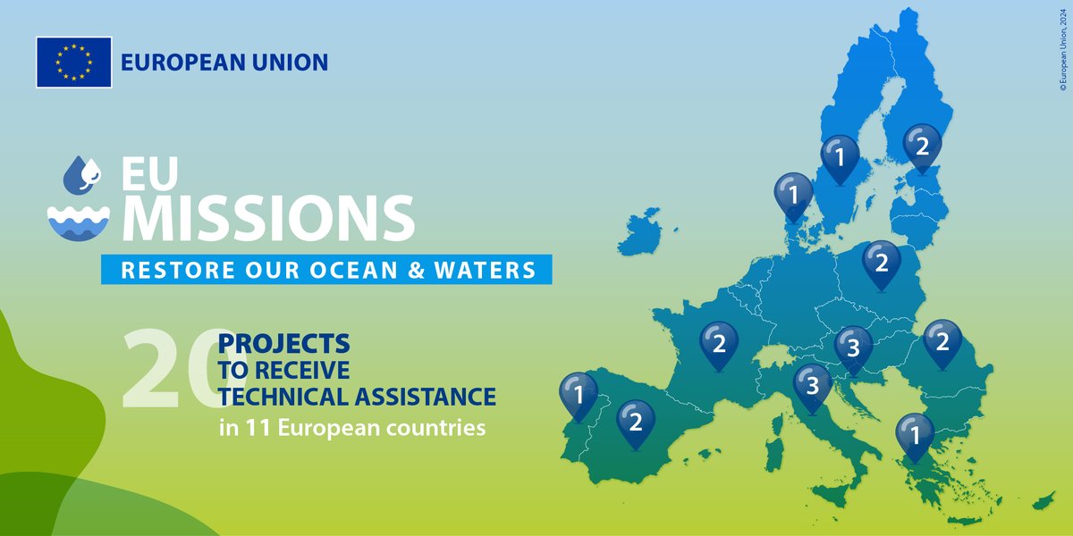 How can we restore our ocean and waters? 🌊🪸

20 projects receiving technical assistance to make bold ideas evolve into pioneer action and your project could be next!

Curious? Read more about this and check out the open call 👉 cinea.ec.europa.eu/news-events/ne…

#MissionOcean #HorizonEU
