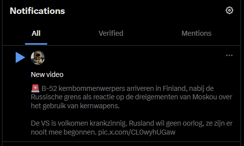 Dit is niet waar ik notificaties van verwacht, volg hem niet, en ben niet geinteresseerd in Russische propaganda.
Ik was al een tijdje verhuisd naar bsky.app, en dit is precies waarom.