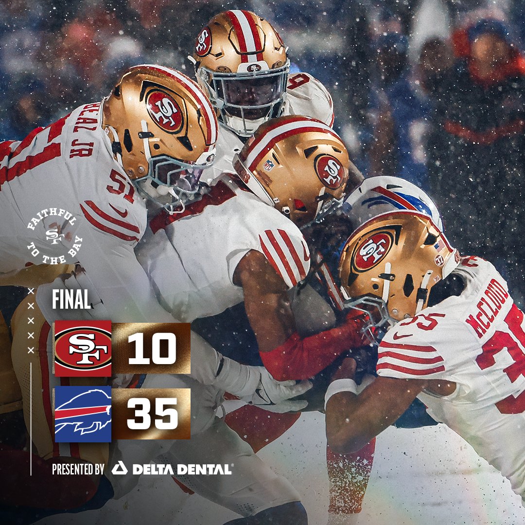49ers's tweet photo. Final in Buffalo. https://t.co/AjqzfjOHVN