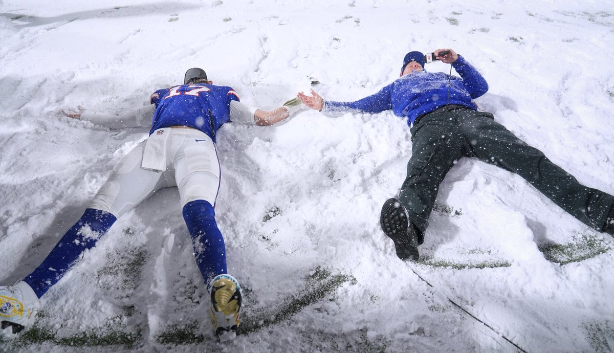 Joshua Bessex (@bessex_joshua) on Twitter photo #billsmafia Josh Allen and coach McDermott make snow angels after the game.
<a href="/TBNSports/">Buffalo News Sports</a> <a href="/kfitz134/">katherine fitzgerald</a> <a href="/gggaughan/">Mark Gaughan</a> <a href="/ryanohalloran/">Ryan O'Halloran</a> <a href="/JaySkurski/">Jay Skurski</a> #billsmafia Josh Allen and coach McDermott make snow angels after the game.
<a href="/TBNSports/">Buffalo News Sports</a> <a href="/kfitz134/">katherine fitzgerald</a> <a href="/gggaughan/">Mark Gaughan</a> <a href="/ryanohalloran/">Ryan O'Halloran</a> <a href="/JaySkurski/">Jay Skurski</a>