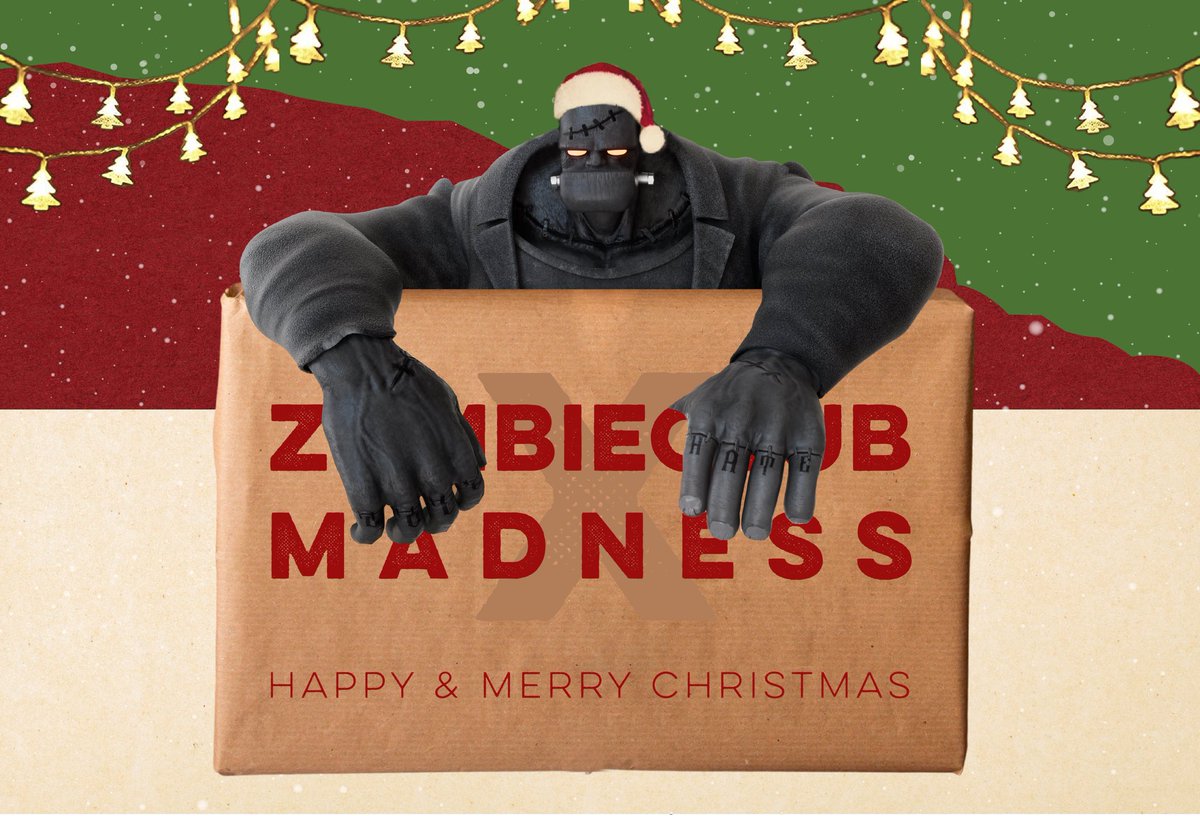 🎄瘋狂驚喜現身！暗黑聖誕新年祭🎄 
MADNESS 限時經典重現，敬請期待。

🎁 限時折扣：
ZombieClub 任 三件 59 折、兩件 69 折
購買 ZombieClub 商品x2，享 5 折加購 MADNESS 商品 x1
購買 ZombieClub 商品x4，享 5 折加購 MADNESS 商品x2

🗓 開啟時間：
2024. 12. 02 19:00- 2025. 01. 05 23:59