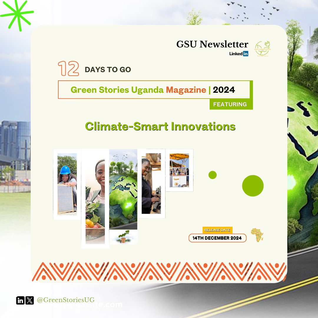 GreeNarratives's tweet photo. #GSUMagazine2024 💚

Over the past 6 months, we've highlighted over 10 eco-friendly #innovations/solutions that tackle the #climate crisis head-on.  We’ll share a synopsis about these shakers and shapers of the #GreenEconomy. 🌍

#GSUPilotPhase #GreenStoriesUG #Sustainability https://t.co/OxGdX9fbMw