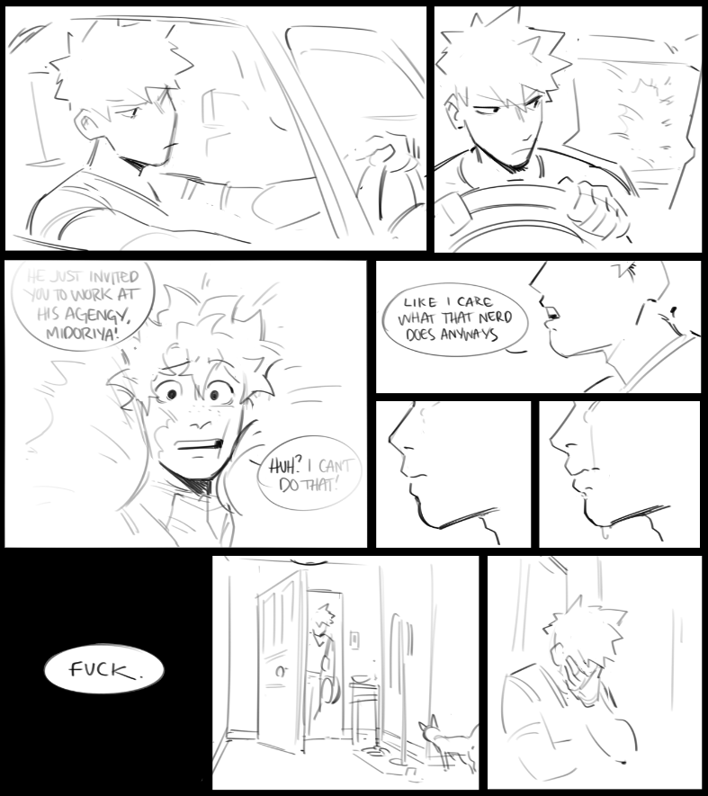 habkart's tweet photo. #MHAFinalVol sketchy comic wip lol https://t.co/YVzPCOqfjn
