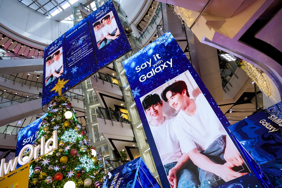 ซีนใหญ่มากกก ให้ความรักและความคิดถึงขึ้นจอยักษ์ที่งาน 'Say it with Galaxy' ไปเลยย💕🙈

📌นำภาพคนที่คุณรักขึ้นจอแบบไม่มีค่าใช้จ่ายที่ <a href="/centralwOrld/">centralwOrld</a> ชั้น1 บริเวณ Central Court (ลานลิฟท์แก้ว) ​มาได้ทุกวันไม่มีวันหยุด ตั้งแต่วันนี้ – 5 มกราคม 2568 ❤️

#tawan_v #newwiee #เตนิว #TayNew