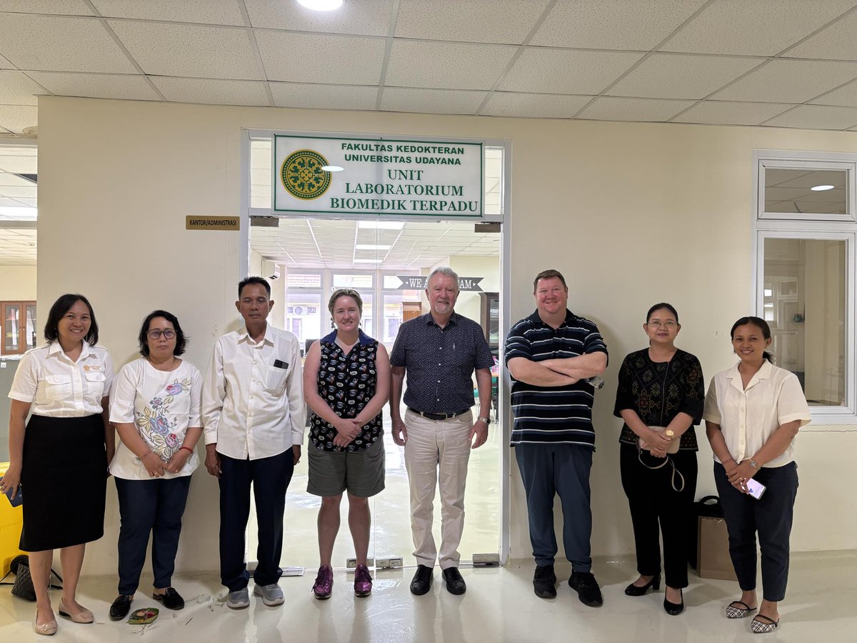 Dr Catherine Gordon (@drcatherineworm) on Twitter photo Great day with the team from Udayana University, training them in molecular diagnostics for #SoilTransmittedHelminths working with Professor Don Stewart and <a href="/DarrenG92787659/">Darren Gray</a> on a project marrying science and the arts to prevent childhood infections
<a href="/QIMRB_Institute/">QIMR Berghofer</a> <a href="/Griffith_Uni/">Griffith University</a> Great day with the team from Udayana University, training them in molecular diagnostics for #SoilTransmittedHelminths working with Professor Don Stewart and <a href="/DarrenG92787659/">Darren Gray</a> on a project marrying science and the arts to prevent childhood infections
<a href="/QIMRB_Institute/">QIMR Berghofer</a> <a href="/Griffith_Uni/">Griffith University</a>