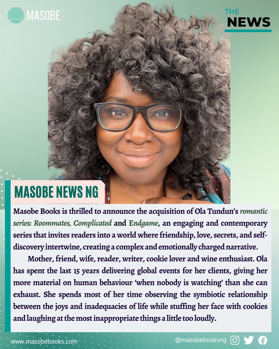 BREAKING: Masobe Books welcomes Ola Tundun into the Family. 
In The Roommates Series, be captivated by this hilarious and oftentimes heartbreaking journey into both Ariella and Caleb’s worlds.