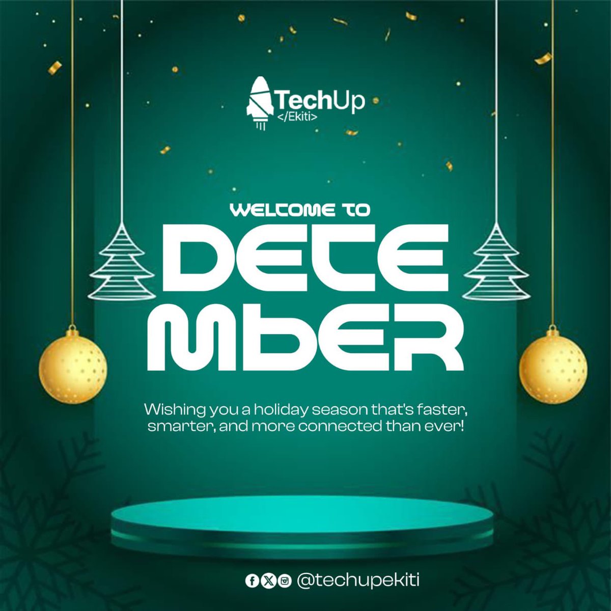Ready for a tech-filled December? Join our community and stay updated on the latest trends and tips! 👥 

#December #HolidaySeason #TechUp #Ekiti #Christmas #NewYear #Tech