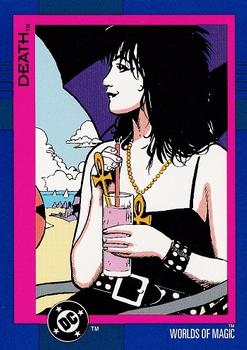 AustinGorton's tweet photo. Card 114: Death
Delightful that they got Bachalo to do this card. The cardback is almost poetic, which excuses its relative brevity.
#TradingCardADay #DCCT #WorldsOfMagic
Scans via @tradingcarddb https://t.co/0gd88WyaqU