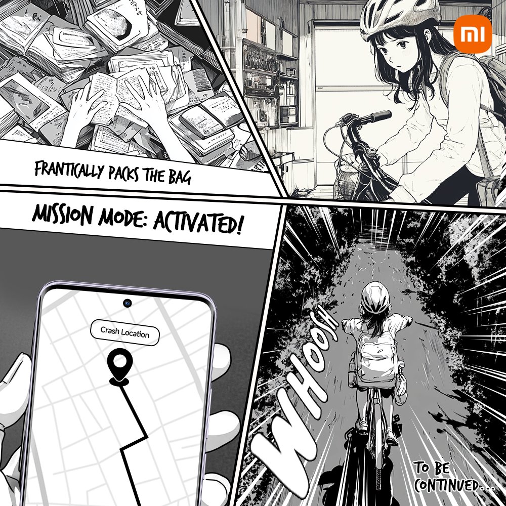 XiaomiIndia's tweet photo. Gear packed, smartphone in hand, and determination in her eyes. She hops onto her bike, the map glowing on her phone screen as it guides her to the crash site.

What secrets does the asteroid hold?
Follow her trail as the adventure unfolds!
#ComingSoon https://t.co/Sb3NFc1rKk