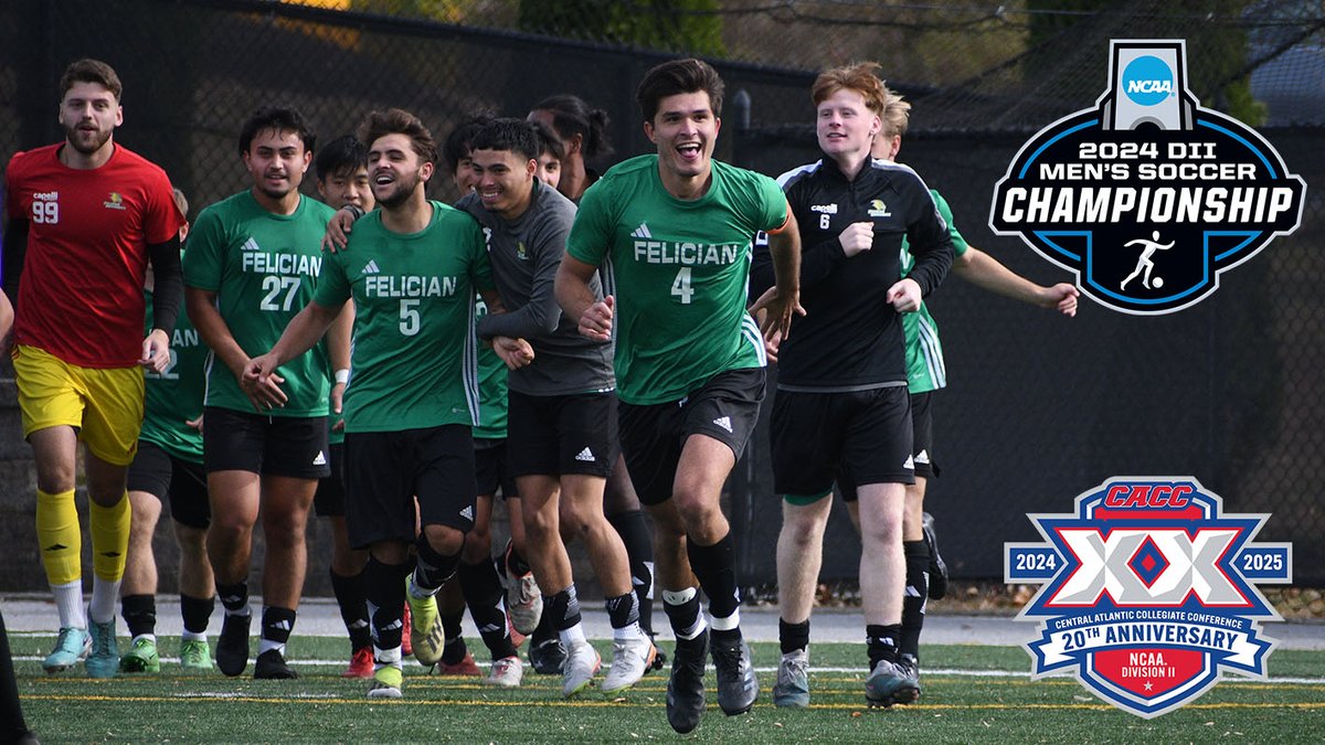 Central Atlantic Collegiate Conference (@cacc01) on Twitter photo .<a href="/FelicianUSports/">Felician Athletics</a> is the first #CACC Men's Soccer team to reach the <a href="/NCAADII/">NCAA Division II</a> national quarterfinals.
Felician advanced past fellow CACC member Post in a shootout, 5-4, after the teams tied, 3-3, on Sunday in third-round action. .<a href="/FelicianUSports/">Felician Athletics</a> is the first #CACC Men's Soccer team to reach the <a href="/NCAADII/">NCAA Division II</a> national quarterfinals.
Felician advanced past fellow CACC member Post in a shootout, 5-4, after the teams tied, 3-3, on Sunday in third-round action.