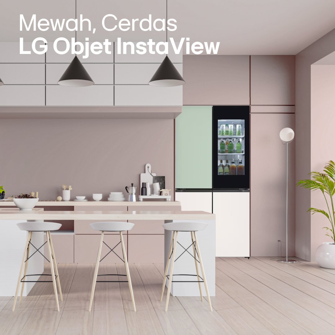 lgeindonesia's tweet image. Kontrol penuh dalam genggaman Anda

LG Objet InstaView tak hanya mewah, tapi juga cerdas. Dengan dukungan ThinQ app, atur suhu dan cek isi kulkas dari mana saja. Lebih praktis, lebih modern.

Cari tahu melalui lge.ai/6010ttUhs dan ketik GR-A24FQSMB

#LifesGood #LGInstaView